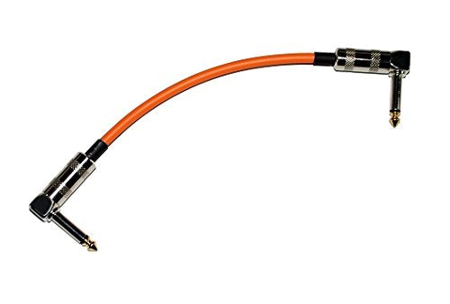 Cana of [Canare GS – 6] Patch Cable 20 cm L – L-Shaped 橙 Pack of 1