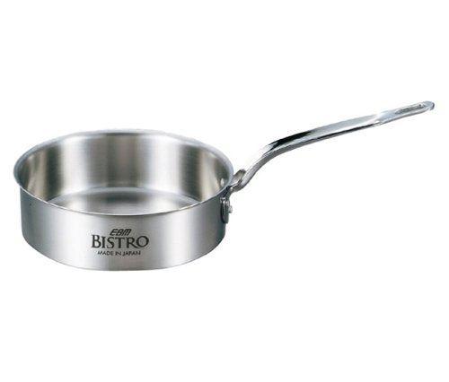 EBM Bistro Three-Layer Clad Shallow One-Handed Pot, 10.6 inches (27 cm), No Lid