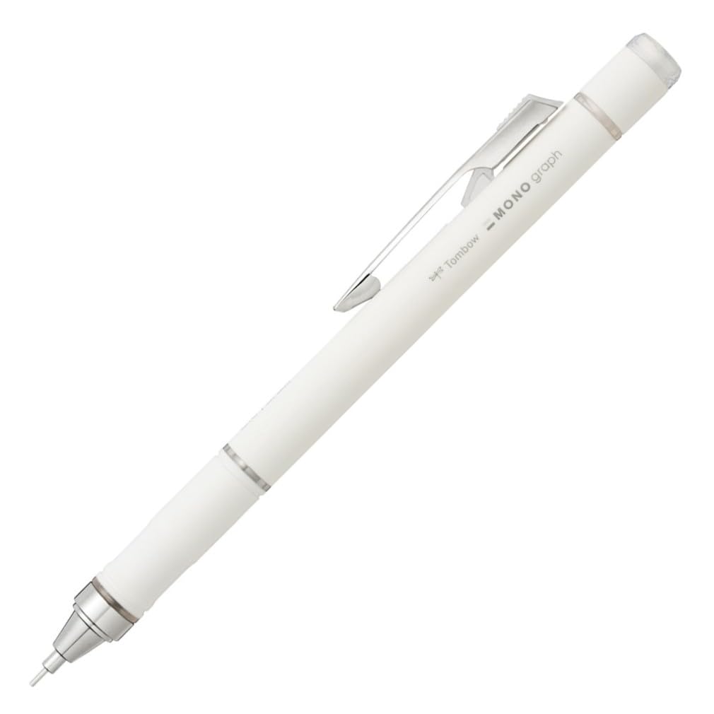 Tombow Mechanical Pencil, 0.5mm, MONO Monograph Grip (Soft Fit Grip for Anti-Fatigue), Ivory DPA-151A