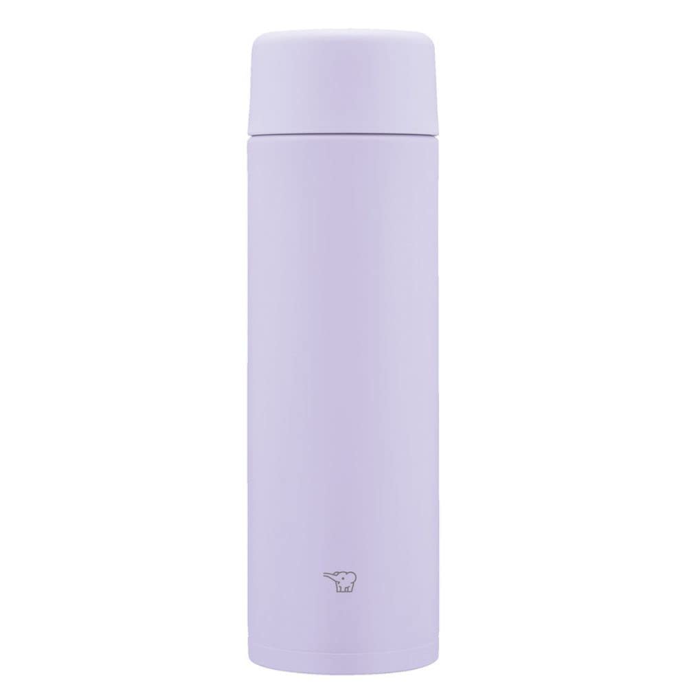 Zojirushi SM-ZB48-VM Water Bottle, Seamless 16.9 fl oz (480 ml), Screw, Stainless Steel Mug, Lilac Purple, Integrated Sink and Washer, Easy to Clean, 2 Pieces Only