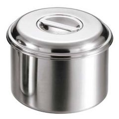 Oya Seisakusho 18-8 Stainless Steel Shallow Kitchen Pot, 5.5 inches (14 cm)