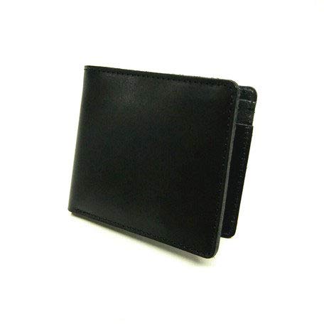 tachiya(タチヤ) Bi-Fold Wallet (Small), H：90mm W:105mm カード段3, Black