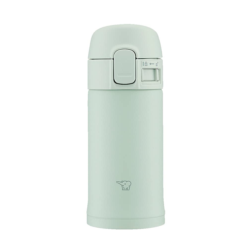 Zojirushi SM-PD20-GM One-Touch Stainless Steel Water Bottle, 0.2 L, Sage Green