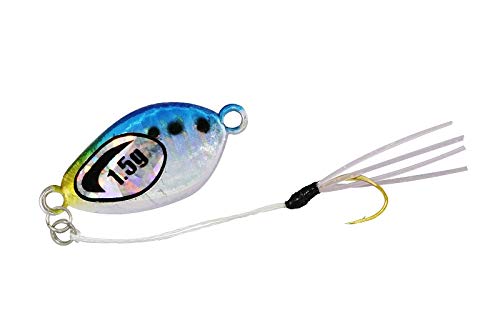 JACKALL Spoon Nano Drop 0.04 oz (1.0 g) HL Nano Sardine.