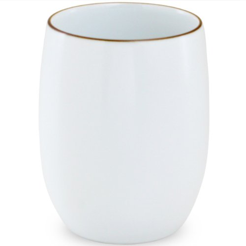 Hakusan Pottery Natsumeyu Only (Large), White Mat, Approx. φ2.7 x 3.3 inches (6.8 x 8.5 cm), Basic Basic WARE Hasami Ware Made in Japan
