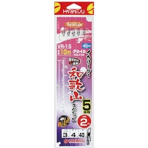 HARIMITSU VR-15 Squid Leader, Wakayama Special for 5 Leaders, Fluorocarbon 32.8 ft (10 m), No. 3