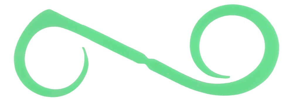 JACKALL Bimbing Switch T + Necktie, Dual Curly, Fluorescent Green