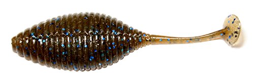 HIDEUP Worm Stagger Wide 2.7" Moss Green Gill #113 Lure