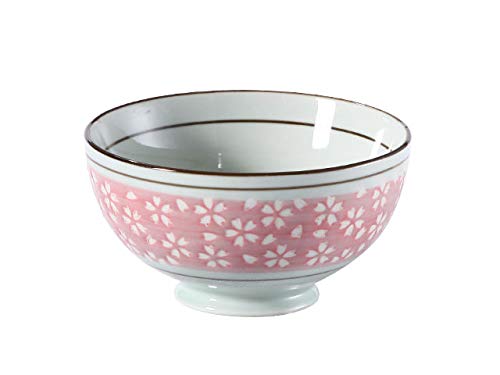 Nishida 120146 No. 4.5 Rice Bowl (Pink White Cherry Blossoms), Home Restaurant, Commercial Tableware, Rice Bowl, Rice Bowl, Japanese Tableware