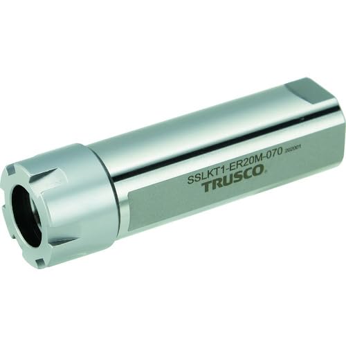 TRUSCO High presure coolant through short nose type straight shank with flat mini slim ER collet chucks+balanced nano nut NMX SSLKT20-ER20M-105