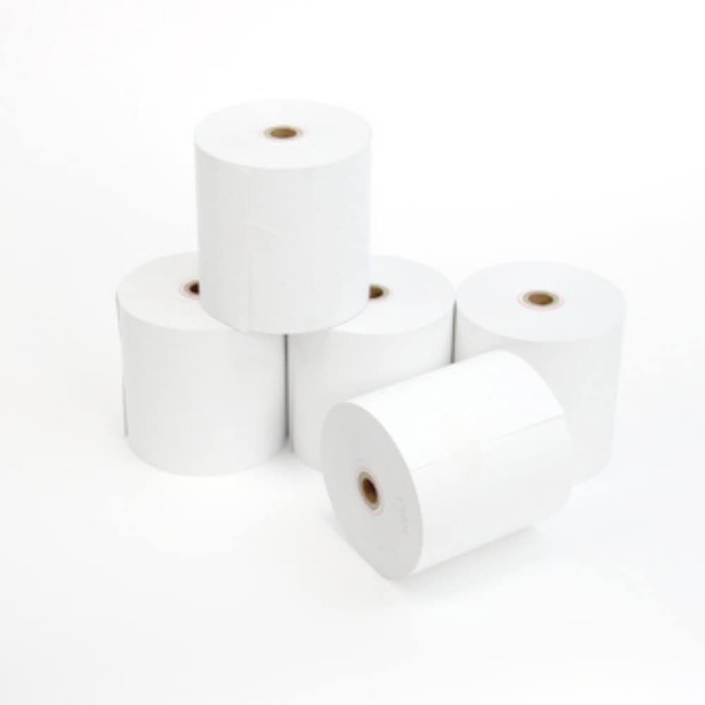 Ozax FSC Register Roll, Width 2.3 x Φ3.1 x Paper Tube 0.5 inches (12 mm) (65G), 19.8 ft (63 m) Rolls, With Core, 5 Rolls