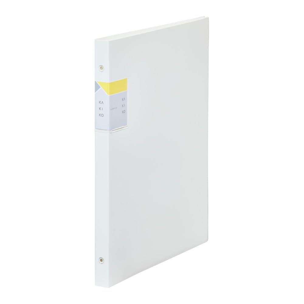 King Jim 8682-W Clear File Kakiko, Replaceable Type, A4, 10 Sheets, 20 Pockets, White