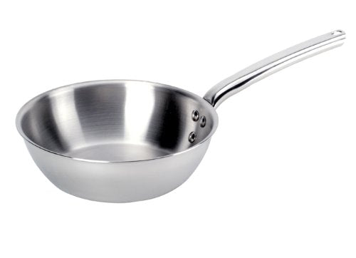 De Buyer Professional 24 cm Stainless Steel Priority Conical Saute Pan with Tube Handle 3692.24