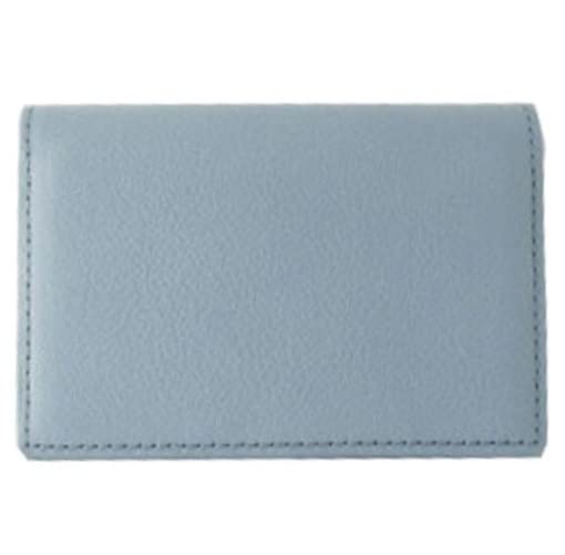 Slip-on IAZ-4801 GBL AZ Business Card Holder, Grayish Blue, For Commuting to Work or School, Business Card Replacement, Gift