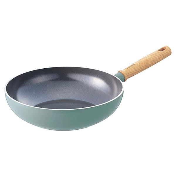 グリーンパン(Greenpan) Green Pan, Wok Pan, Frying Pan, 11.0 inches (28 cm), IH Compatible, Mayflower, Ceramic, Non-Stick, Fluorine-Free, Safe and Safe