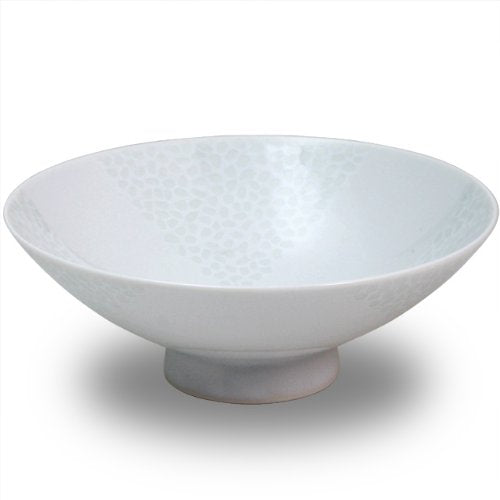 Hakusan Toki Flat Tea Wan, White, Approx. φ5.9 x 2.1 inches (15 x 5.3 cm), A-15, Mori Masahiro Design, Hasami Ware, Made in Japan