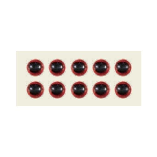 Kahara Japan KJ Real Eye φ0.2 inches (4.5 mm), Red Eye