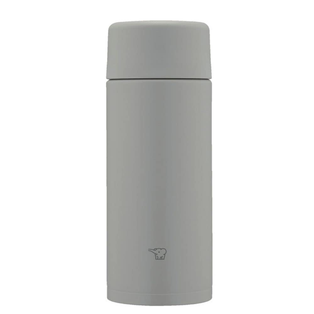 Zojirushi SM-ZB36-HM Water Bottle, Seamless 12.2 fl oz (360 ml), Screw Stainless Steel Mug, Medium Gray, Integrated Sink and Washer, Easy to Clean, 2 Pieces Only