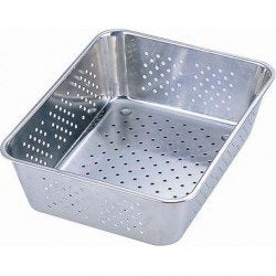 三宝産業 Sanho Sangyo ABTE324 Vegetable Drainer Bat, Cabinet, 18-8 Stainless Steel, Japan