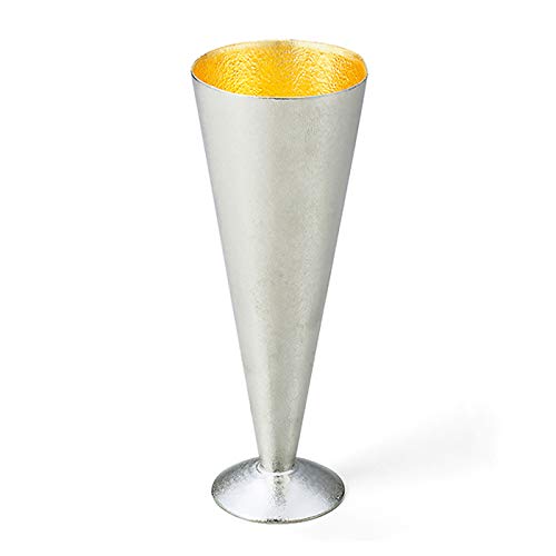 能作 Nousaku 501344 Champagne Glass - S - Gold Foil Approx. 150cc (Tin)