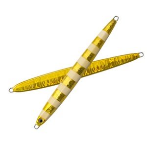 Palms SBL-130 Metal Jig Lure, Slow Brat, L, 130 Zebra Gold