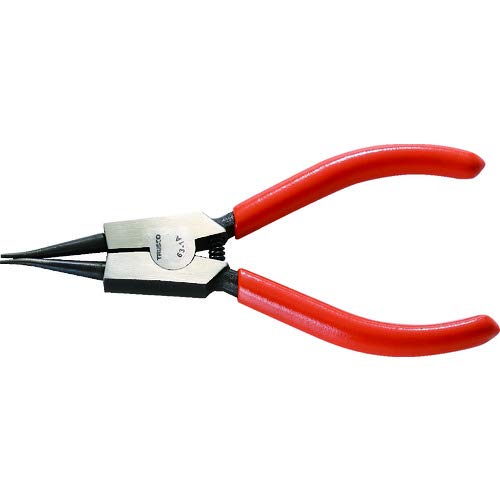 TRUSCO Snap Ring Pliers for Shafts, Φ0.04 inches (1.0 mm), Straight Claw, Type 63 - 1A