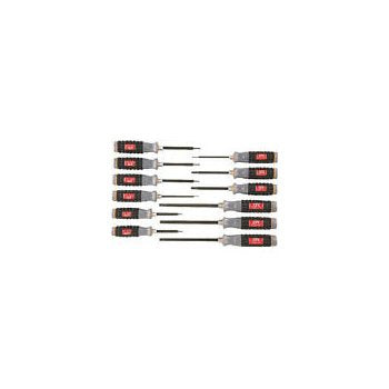 Kyoto Tools (KTC) TD1T12 Resin Handle T-Shaped Torx Screwdriver Set, Set of 12