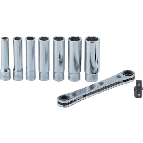 Ko-ken R810E 1/4" Sq. Dr. 9 Piece 6-Point Metric Socket Set 6-12mm