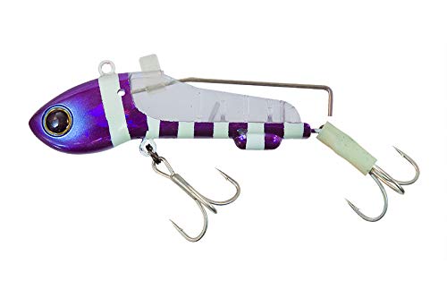 JACKALL Tenya Ground Type Anchovy Hybrid 0.9 oz (25 g) Purple/Glow Stripe