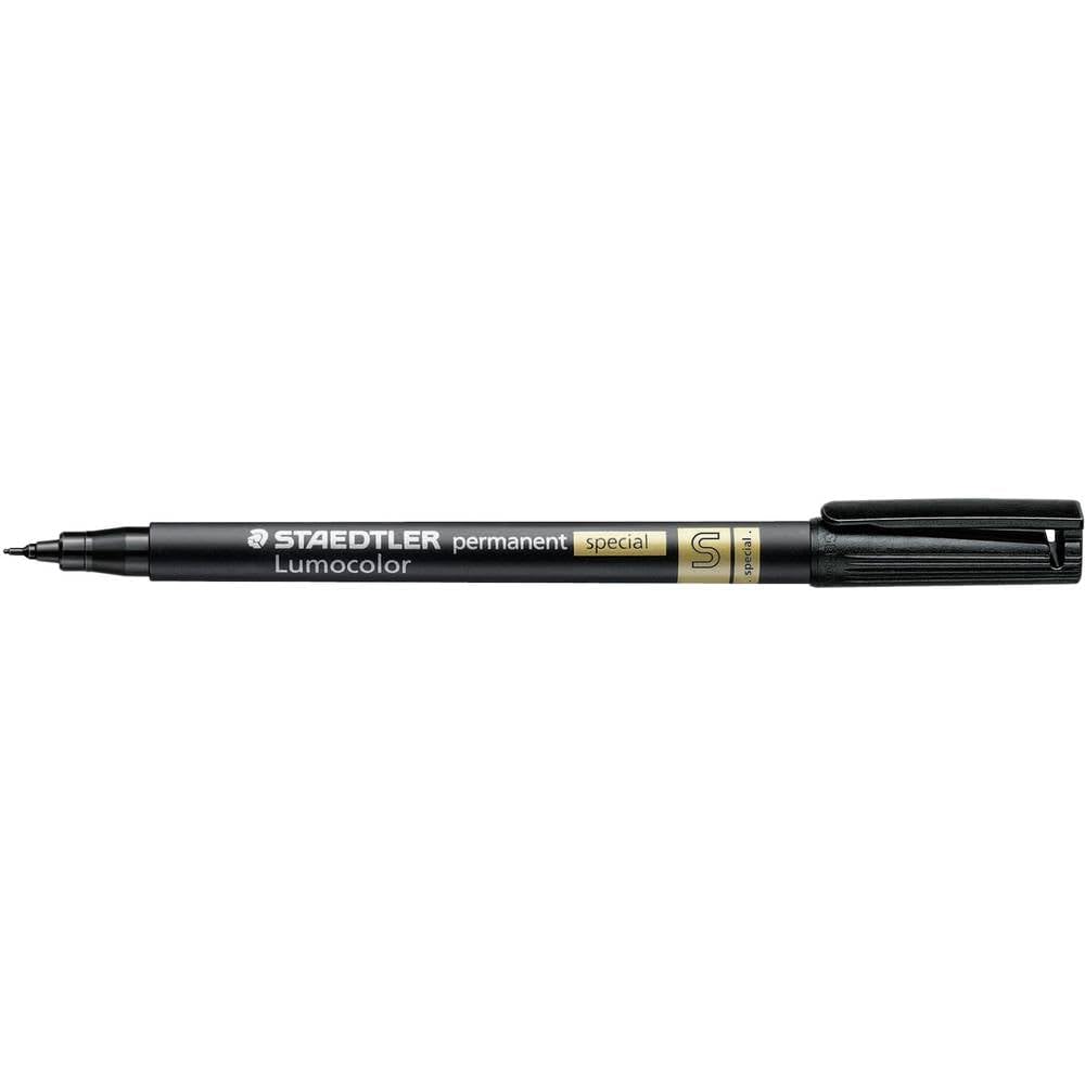 Staedtler 319 S 9 Universal Fineliner Pen LUMOCOLOR PERMANENT Special – Black, 0.4 mm