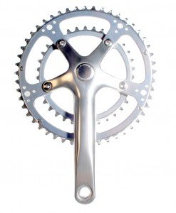 DIXNA La Crank 49 x 35T No BB, Compatible with 10/11 Tiers, Silver, 6.7 inches (170 mm), Silver, 6.7 inches (170 mm)