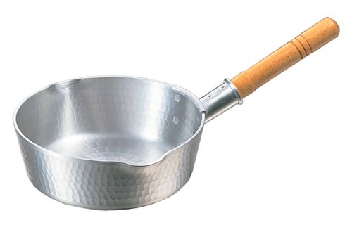 Nakao Aluminum Seisakusho Aluminum Flat Bottom Shallow Type Snow Flat Pot (with Graduation) 10.6 inches (27 cm)
