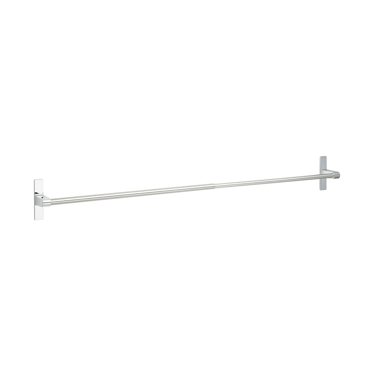Adhesive for Bathroom Doors, Towel Rack, Stainless Steel, Extendable Width: 17.5-31.5 inches (44.5-80 cm), Dry Width: 16.1-29.9 inches (41-76 cm), Load Capacity: 2.2 lbs (1 kg), Perfect Shape