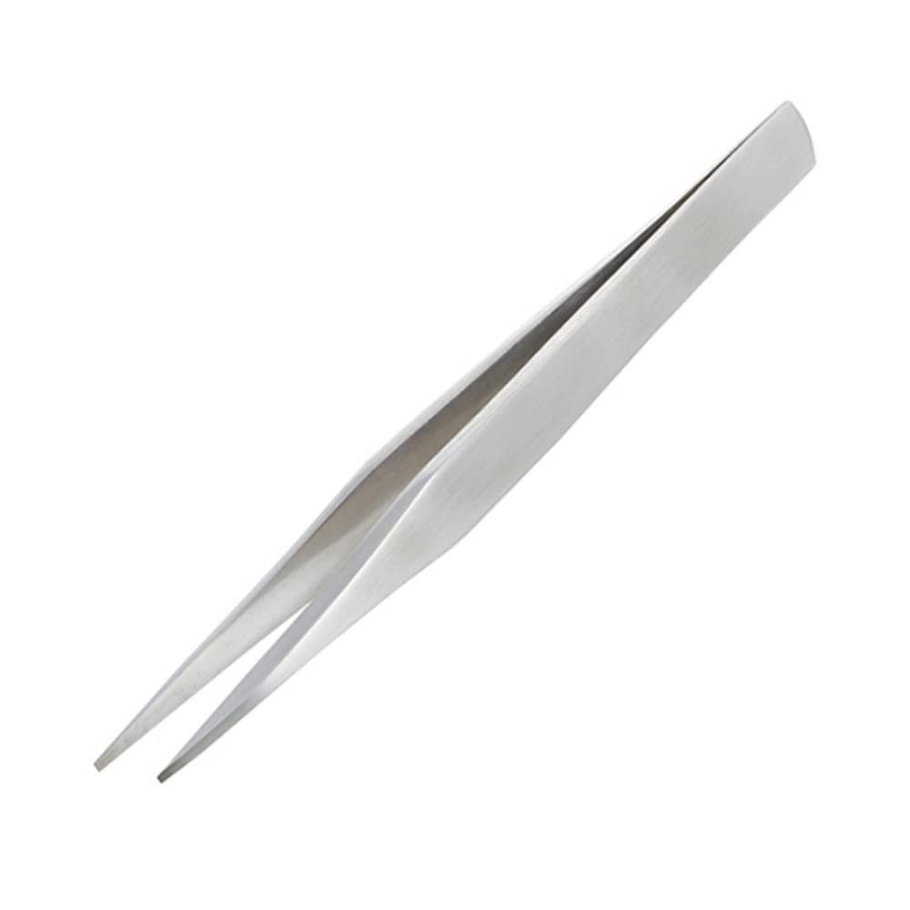 ENGINEER PT-17 Stainless Steel Tweezers (non-flex arms), Squared off fine tips, 125mm (Made in Japan)