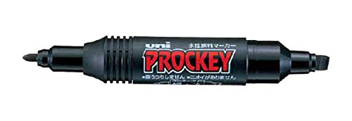uni PM150TR.24 Water-Based Pigment Marker, Procky Twin, Black