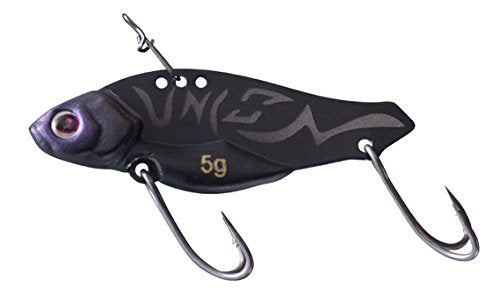 VARIVAS #010 Metal Vibe Flash Union, Full Metal Sonic 0.6 oz (18 g), Union Matte Black Lure