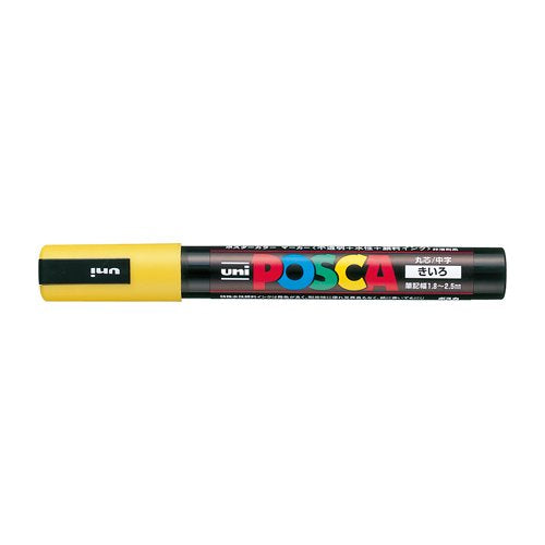 Uni Posca Aqueous character in PC-5M Yellow