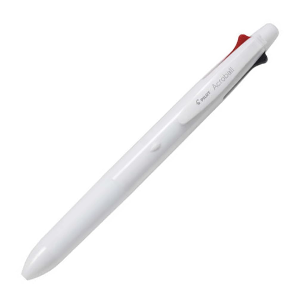 Pilot Acroball 4+1 Multifunction Ballpoint Pen, Equipped with 0.5mm Oil-Based Ink (Black, Red, Blue, Green), 0.5mm Mechanical Pencil, Off White, BH41AB-155-OW