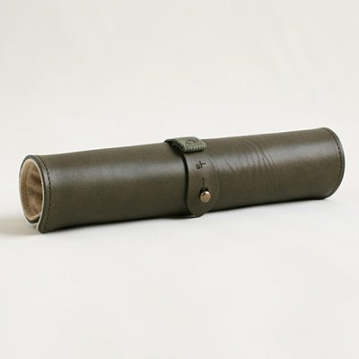 m+ EMUPIU rotolo SUEDE roll pencase Grigio(Khaki)