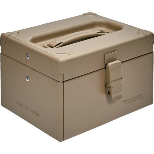 TRUSCO TB225-LS Single Opening Tool Box, Light Sand, 8.9 x 7.1 x 5.3 inches (225 x 180 x 135 mm)