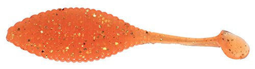 HIDEUP #S-03 Worm Stagger Wide 3.3-Inch Orange Gold Flake Lure