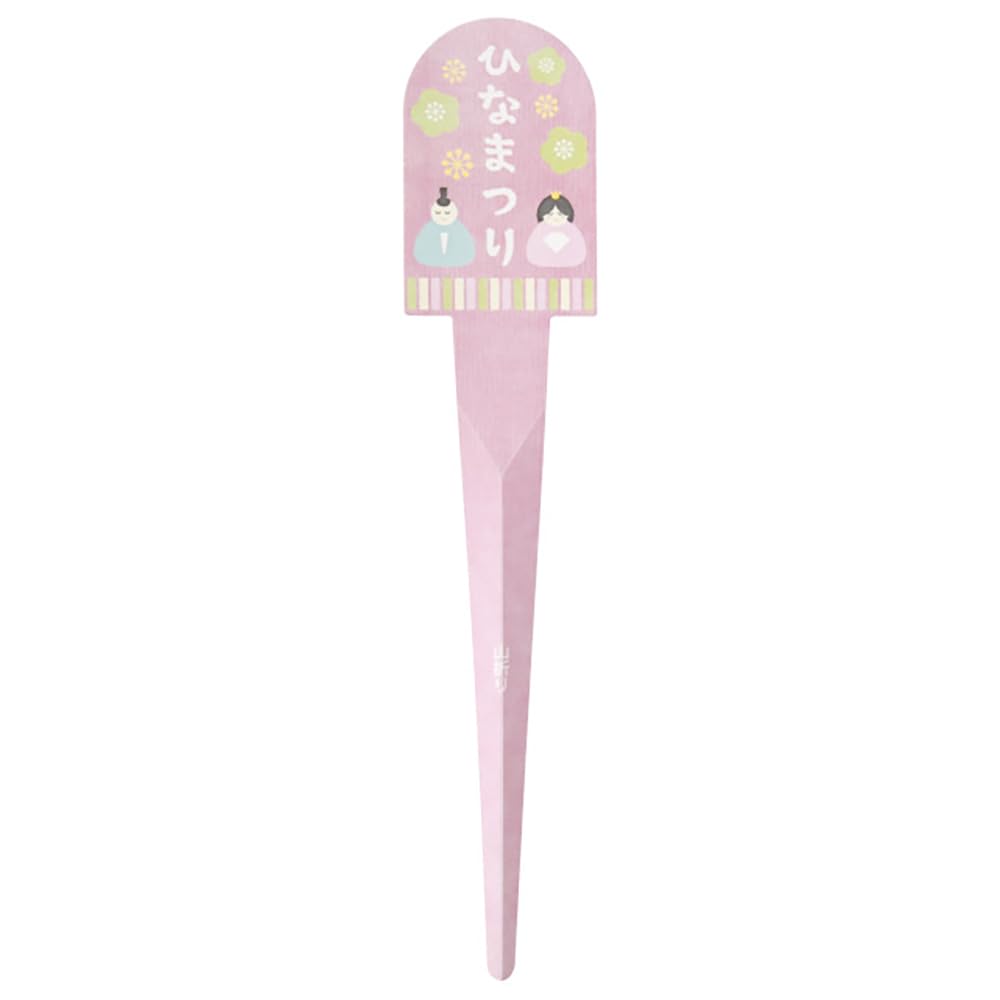 Heads DF-FP6 Flower Picks, Made in Japan, W2.0 x H7.9 inches (52 x 200 mm), 30 Pieces, Pink Hinamatsuri, Bouquet, Pot, Decoration for Arrangement
