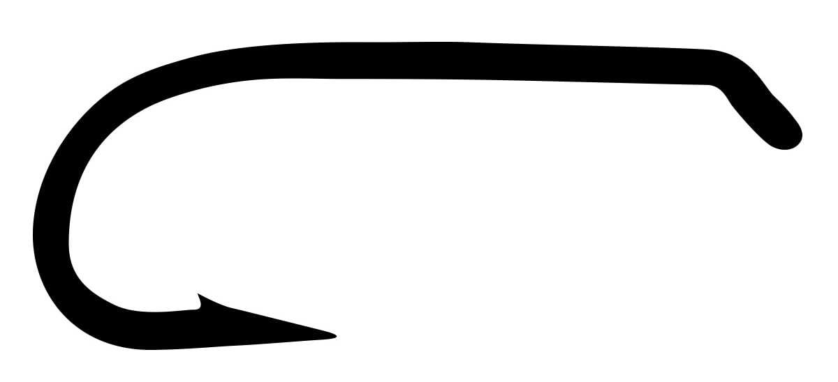 TIEMCO Q100 TMC9300 Dry Fly Hook, No. 18, Bronze