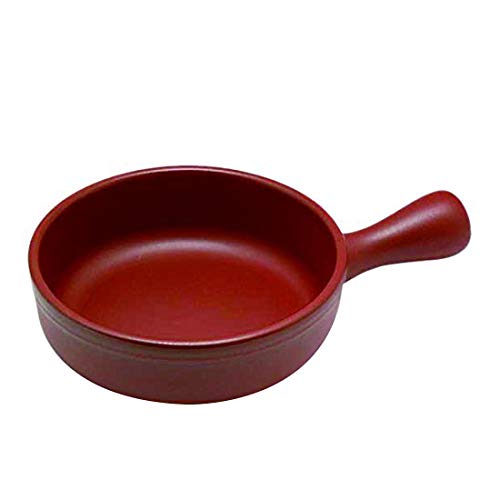 Shinko Metal T-100P Fondue Pot, Brown, 6.3 inches (16 cm), Cheese Pan, Ceramic Plate