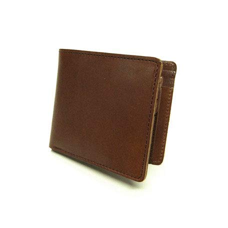 tachiya(タチヤ) Tochigi Leather Bifold Wallet (Small), Made in Japan, Dark Brown