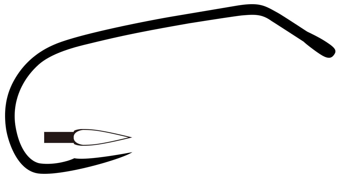 TIEMCO Q100 TMC108SP-BL Fly Hook, No. 18
