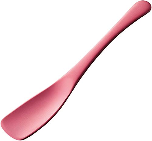 Todye Ice Cream Spoon, Easy to Scoop, Made in Japan, Ice Cream Spoon, Aluminum, Pink