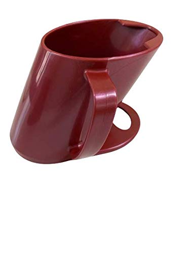 Lcup2 Easy Drinking El Cup, Made in Japan, Spill-Free Drinking, L-Cup, Red, 4.5 x 4.8 inches (11.4 x 12.1 cm)