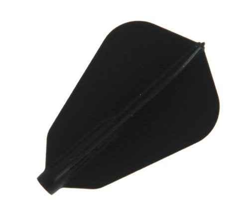 コスモダーツ(COSMO DARTS) Cosmodarts Fit Flights Flights F-Shape D Black Pack of 6