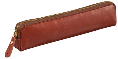 レイメイ藤井 Raymay Fujii NF2803C Pen Case, Pencil Case, Bloomsberry Leather Pen Case, Leather, Brown